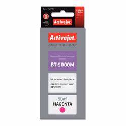 Activejet Encre AB-5000M (remplacement Brother BT-5000M ; Supreme ; 50 ml ; rouge), Rendement élevé (XL), Encre à colorant, 5 ...