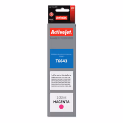 Activejet Bouteille d'encre AE-664M pour imprimante Epson, remplacement Epson T6643; Suprême; 100 ml; magenta, Rendement élev ...