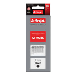 Activejet AC-G490Bk (remplacement de Canon GI-490BK; Supreme; 135 ml; noir)