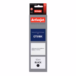 Activejet Encre AH-GT51Bk (remplacement HP GT51BK M0H57AE ; Suprême ; 90 ml ; noir), Rendement élevé (XL), 90 ml, 1 pièce(s)