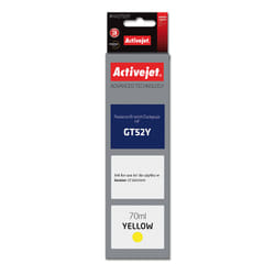Activejet Encre AH-GT52Y (remplacement HP GT52Y M0H56AE ; Suprême ; 70 ml ; jaune)