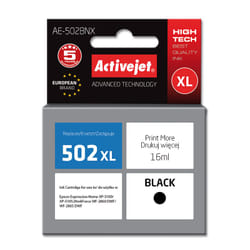 Activejet Encre AE-502BNX (remplacement Epson 502XL W14010 ; Suprême ; 16 ml ; noir)