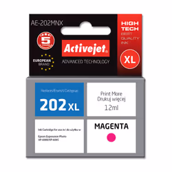 Activejet Encre AE-202MNX (remplacement Epson 202XL H34010 ; Suprême ; 12 ml ; rouge), Rendement élevé (XL), Encre à colorant ...