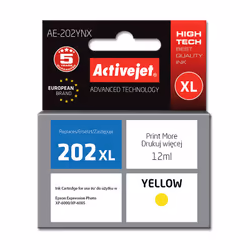 Activejet Encre AE-202YNX (remplacement Epson 202XL H44010 ; Suprême ; 12 ml ; jaune), Rendement élevé (XL), Encre à colorant ...