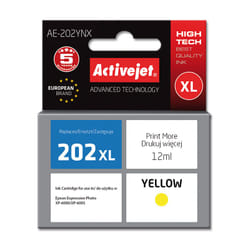 Activejet Encre AE-202YNX (remplacement Epson 202XL H44010 ; Suprême ; 12 ml ; jaune)