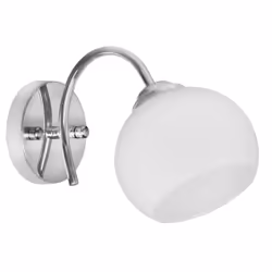 Activejet Applique simple classique - IRMA nickel E27 pour le salon, Surface, Rond, 1 ampoule(s), E27, IP20, Argent