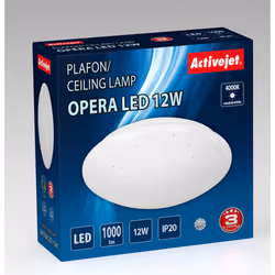 Activejet AJE-OPERA 12W éclairage de plafond Blanc Ampoule(s) non remplaçable(s) LED G