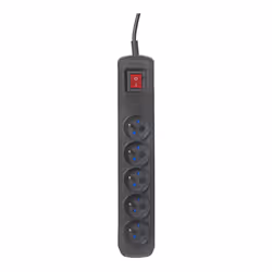 Activejet ACP-5GN 3M CZ multiprise 5 sortie(s) CA Intérieure Noir