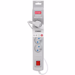 Activejet ACP-5GN 1,5M SZ, 1,5 m, Intérieure, Type E, Type E, Plastique, Gris