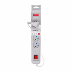 Activejet ACP-5GN 3M SZ, 3 m, Intérieure, Type E, Type E, Plastique, Gris