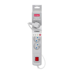 Activejet ACP-5GN 3M SZ multiprise 5 sortie(s) CA Intérieure Gris