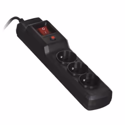 Activejet COMBO 3GN 1,5m, 1,5 m, Intérieure, Type E, Type E, Plastique, Noir