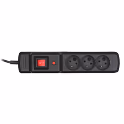 Activejet COMBO 3GN 3M multiprise 3 sortie(s) CA Intérieure Noir