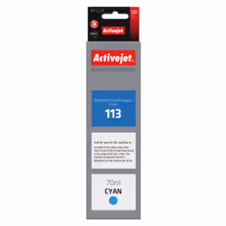 Activejet Encre AE-113C (remplacement Epson 113 C13T06B240 ; Suprême ; 70ml ; bleu), Rendement standard, Encre à colorant, 70 ...