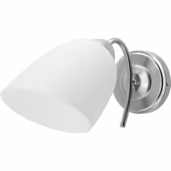 Activejet Applique simple classique NIKITA nickel E27 pour le salon, Surface, Rond, 1 ampoule(s), E27, IP20, Nickel
