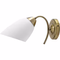Activejet Applique simple classique NIKITA Patyna E27 pour le salon, Surface, Rond, 1 ampoule(s), E27, IP20
