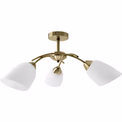 Activejet Luminaire de plafond classique lampe suspendue NIKITA Patina triple 3xE27 pour le salon, 3 ampoule(s), E27, IP20