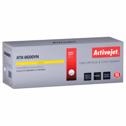 Activejet Cartouche de toner ATK-8600YN pour imprimantes Kyocera; Remplacement Kyocera TK-8600Y; Suprême; 20000 pages; jaune, ...