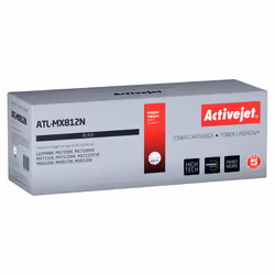 Activejet Cartouche de toner ATL-MX812N pour imprimantes Lexmark; Remplacement Lexmark 62D2000; Suprême; 6000 pages; noire, 6 ...