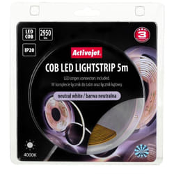 Activejet AJE-COB 5m neut LED lumineuse Ruban lumineux universel Intérieure 5000 mm