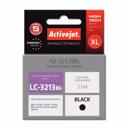 Activejet AB-3213BN encre d'imprimante pour Brother, Brother LC3213BK remplacement; Suprême; 11 ml; noir, Rendement standard, ...