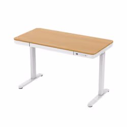 Tuckano Bureau électrique à hauteur réglable ET119W-C blanc/chêne