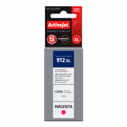 Activejet AH-912MRX encre pour imprimantes HP, Remplacement HP 912XL 3YL82AE ; Premium ; 990 pages ; violet, Rendement élevé  ...
