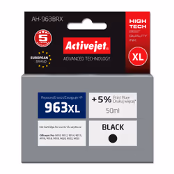 Activejet AH-963BRX encre pour imprimantes HP, remplacement HP 963XL 3JA30AE; Premium; 2100 pages; noir, Rendement élevé (XL) ...