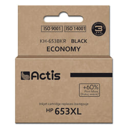 Actis KH-653BKR Encre pour imprimante HP, remplacement HP 653XL 3YM75AE ; Premium ; 20ml ; 575 pages ; noir