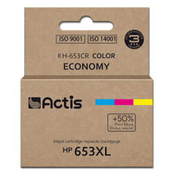 Actis KH-653CR encre d'imprimante, remplacement HP 653XL 3YM74AE ; Premium ; 18ml ; 300 pages ; couleur
