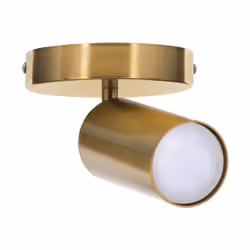Activejet SPECTRA plafonnier mural simple or GU10 pour le salon, Encastré, Cylindre, 1 ampoule(s), GU10, IP20, Or