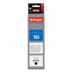 Activejet Encre AE-103Bk (remplacement Epson 103 C13T00S14A ; Suprême ; 70 ml ; noir), Rendement élevé (XL), Encre à colorant ...