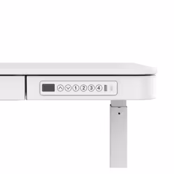 Tuckano Bureau électrique à hauteur réglable ET119W-C BI blanc