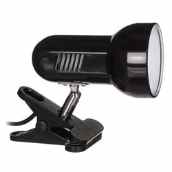 Activejet Lampe de bureau à pince, noir, métal, fil E27, Noir, Métal, Plastique, Chambre à coucher, Home office, Bureau, Univ ...
