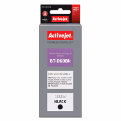 Activejet Encre AB-D60BK (remplacement Brother BT-D60BK ; Supreme ; 100 ml ; noir), Rendement élevé (XL), Encre à colorant, 1 ...