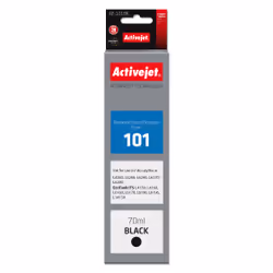 Activejet Encre AE-101BK Bouteille d'encre pour imprimante Epson, remplacement Epson 101; Suprême; 70 ml; noir, Encre à color ...