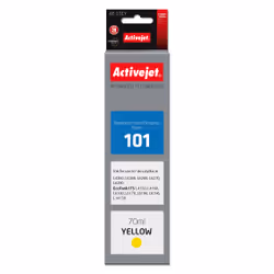 Activejet Encre AE-101Y Bouteille d'encre pour imprimante Epson, Remplacement Epson 101 ; Suprême; 70 ml; jaune, Encre à colo ...