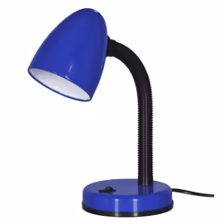 Activejet Lampe de bureau AJE-BILL Bleu E27, Bleu, Chambre à coucher, Chambre d'enfant, Bureau, Universel, Classique, Noir, I ...