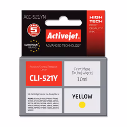 Activejet Encre ACC-521YN (remplacement Canon CLI-521Y ; Suprême ; 10 ml ; jaune)