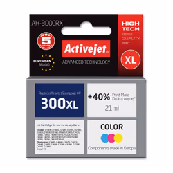 Activejet Encre AH-300CRX (remplacement HP 300XL CC644EE ; Premium ; 21 ml ; couleur)