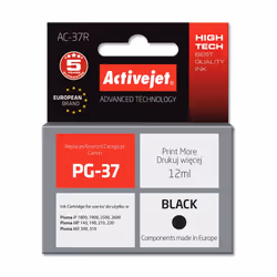 Activejet Encre AC-37R (remplacement de Canon PG-37 ; Premium ; 12 ml ; noir)