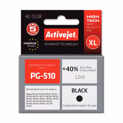 Activejet Encre AC-510R (remplacement de Canon PG-510 ; Premium ; 12 ml ; noir)