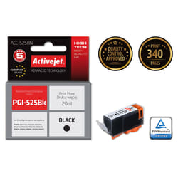 Activejet Encre ACC-525BN (remplacement de Canon PGI-525PGBK ; Supreme ; 20 ml ; noir)