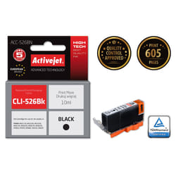 Activejet Encre ACC-526CN (Canon CLI-526C remplacement ; Suprême ; 10 ml ; bleu)