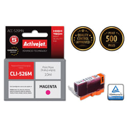 Activejet Encre ACC-526MN (remplacement Canon CLI-526M ; Suprême ; 10 ml ; rouge),