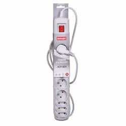Activejet APN-8G/1,5M-GR multiprise 8 sortie(s) CA Intérieure Gris