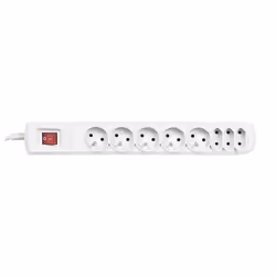 Activejet APN-8G/5M-GR, 5 m, Intérieure, Type C, Type E, Type E, Plastique, Gris