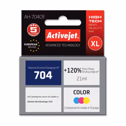 Activejet Encre AH-704BR (remplacement de HP 704 CN692AE ; Premium ; 20 ml ; noir)