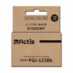 Actis Encre KC-525Bk (remplacement de Canon PGI-525GBK ; Standard ; 20 ml ; noir), Rendement standard, Encre à pigments, 20 m ...