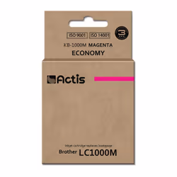Actis KB-1000M encre (remplacement Brother LC1000M/LC970M ; Standard ; 36 ml ; rouge), Rendement standard, Encre à colorant, ...